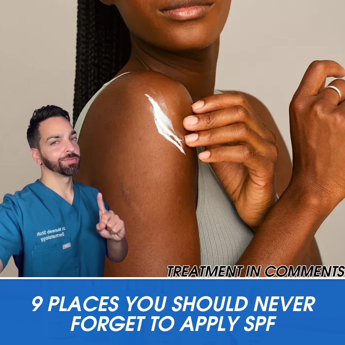 9 Places You Should Never Forget to Apply SPF